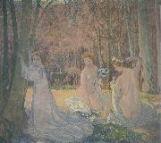 Maurice Denis Spring Landscape with Figures Germany oil painting artist